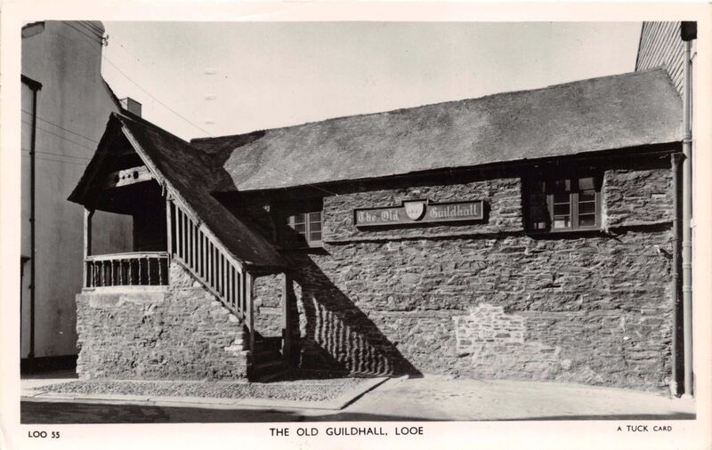 The Old Guildhall before the windows were replaced on the ground floor, East Looe